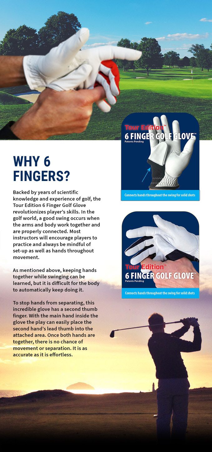 Tour Edition 6 Finger Golf Glove Nassau precision Casting Co., Inc